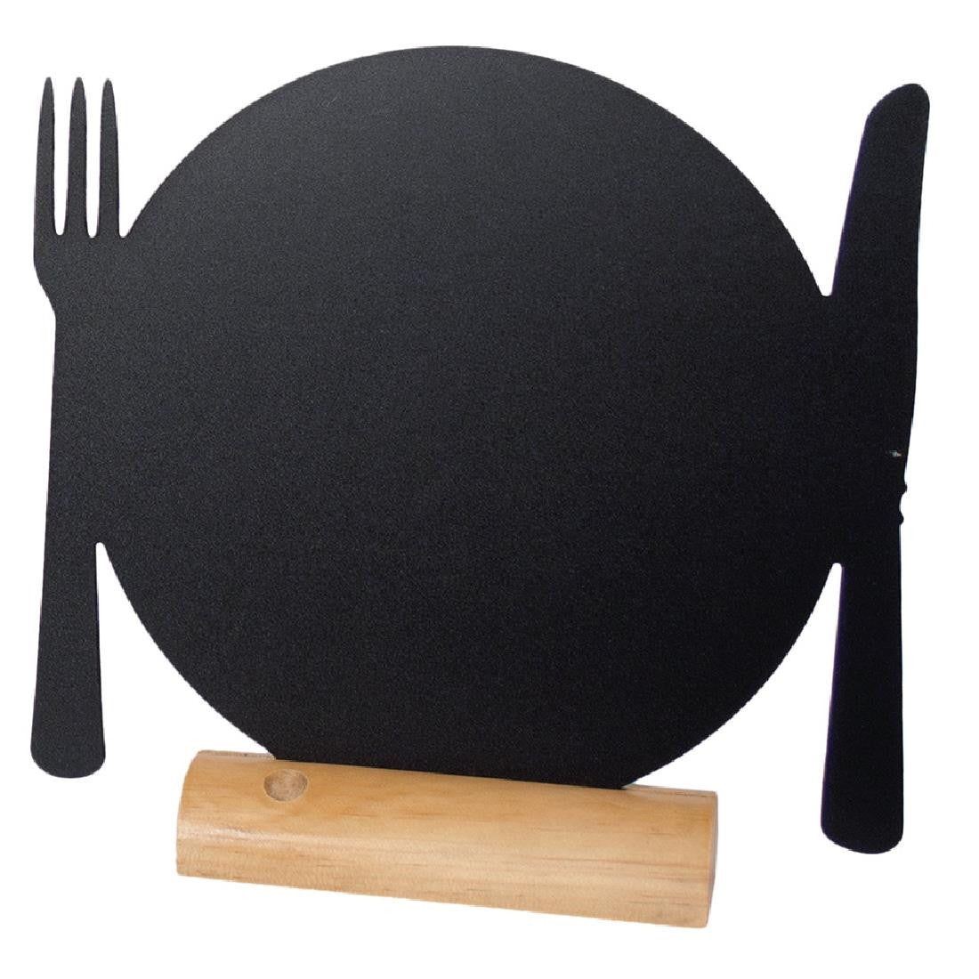 Securit Mini Plate Shaped Blackboards (Pack of 3) GL112