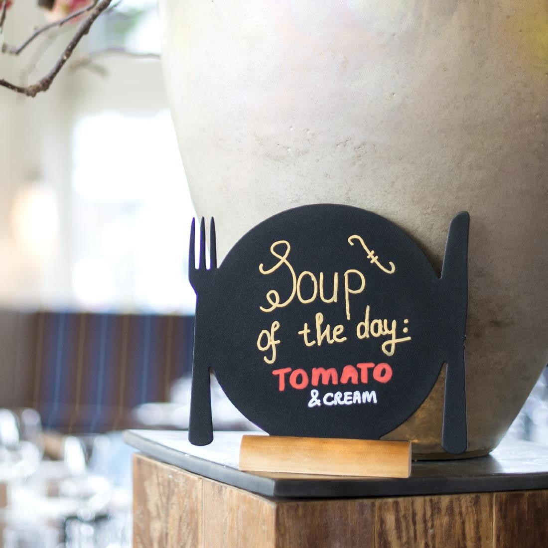 Securit Mini Plate Shaped Blackboards (Pack of 3) GL112