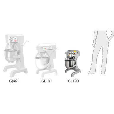 Buffalo 9Ltr Countertop Planetary Mixer GL190