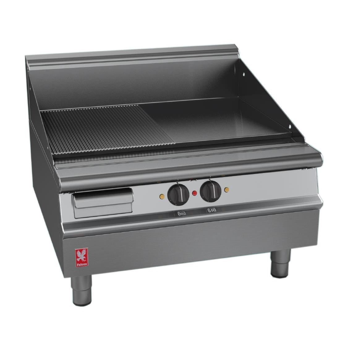 Falcon Dominator Plus 800mm Wide Half Ribbed Griddle E3481R GP107