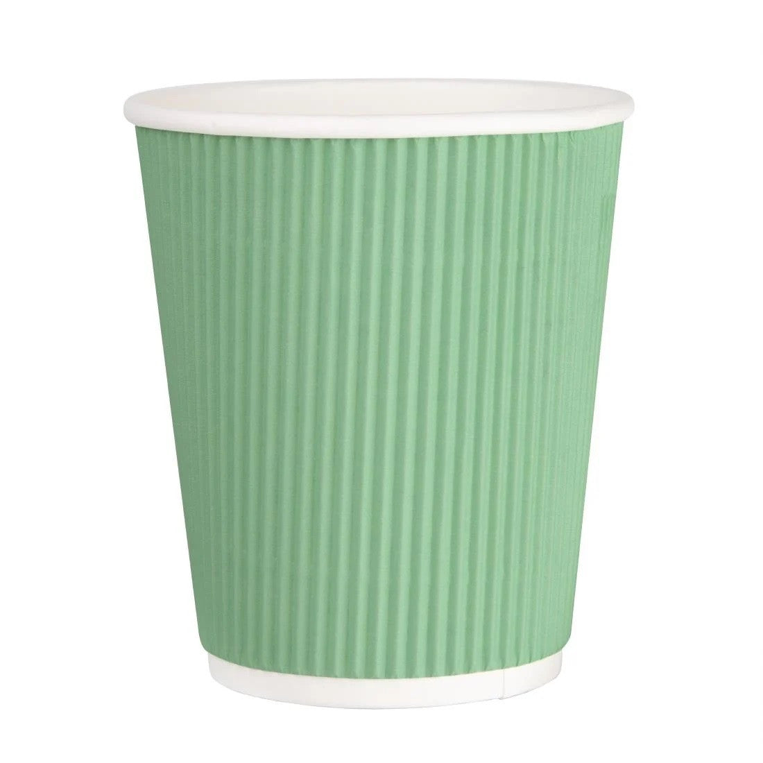 Fiesta Recyclable Coffee Cups Ripple Wall Turquoise 8oz