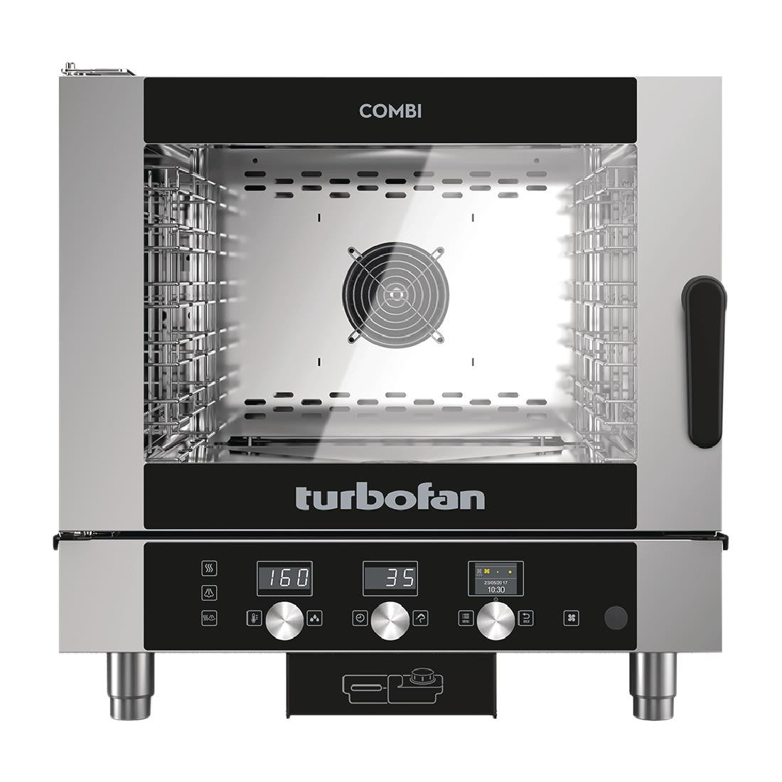 Blue Seal Turbofan 5 Grid Touch Control Combi Oven With Auto Wash EC40D5 HC002