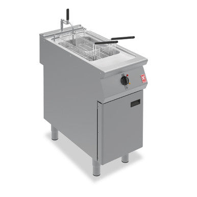 Falcon F900 Single Tank Twin Basket Free Standing Electric Filtration Fryer E9341F HC101