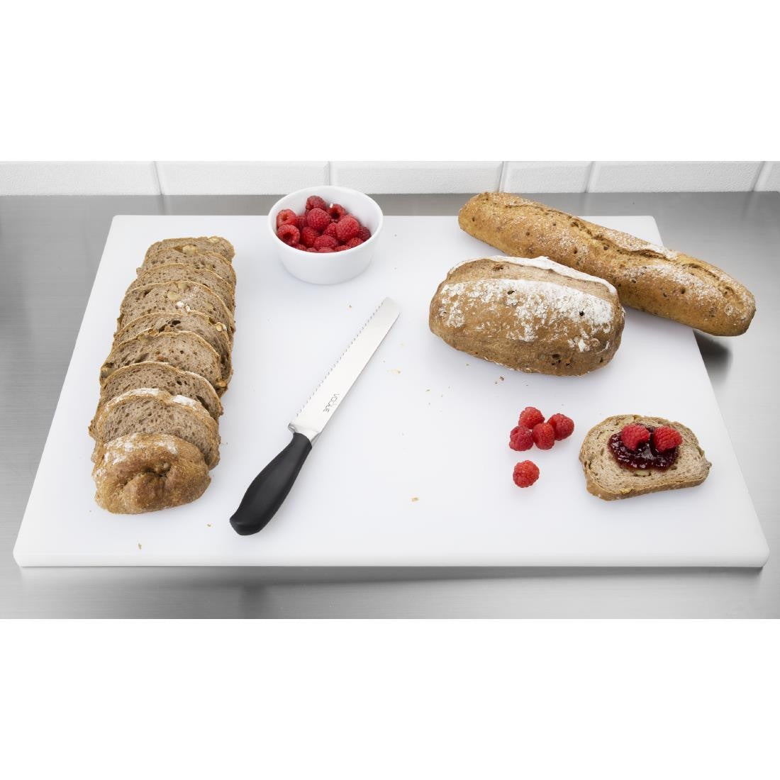 Hygiplas Extra Thick Low Density White Chopping Board Large HC882