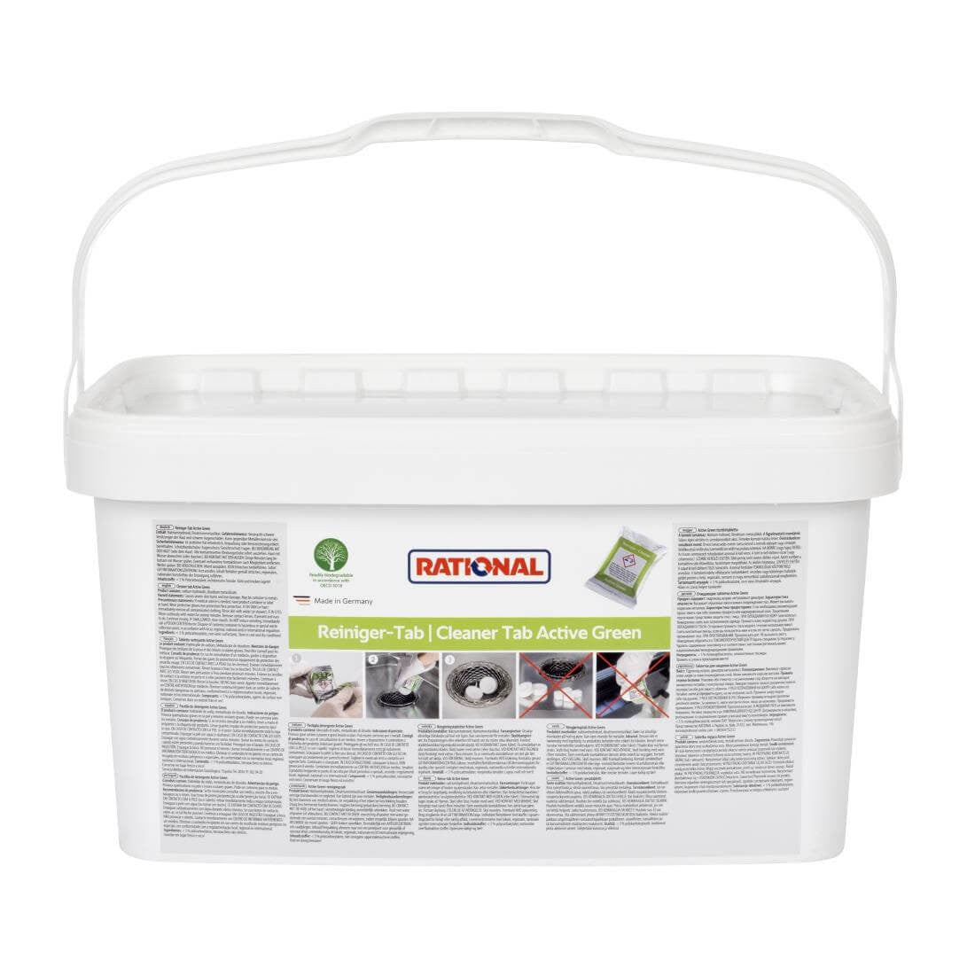 Full shot of Rational Oven Cleaner Active Green Tablets front