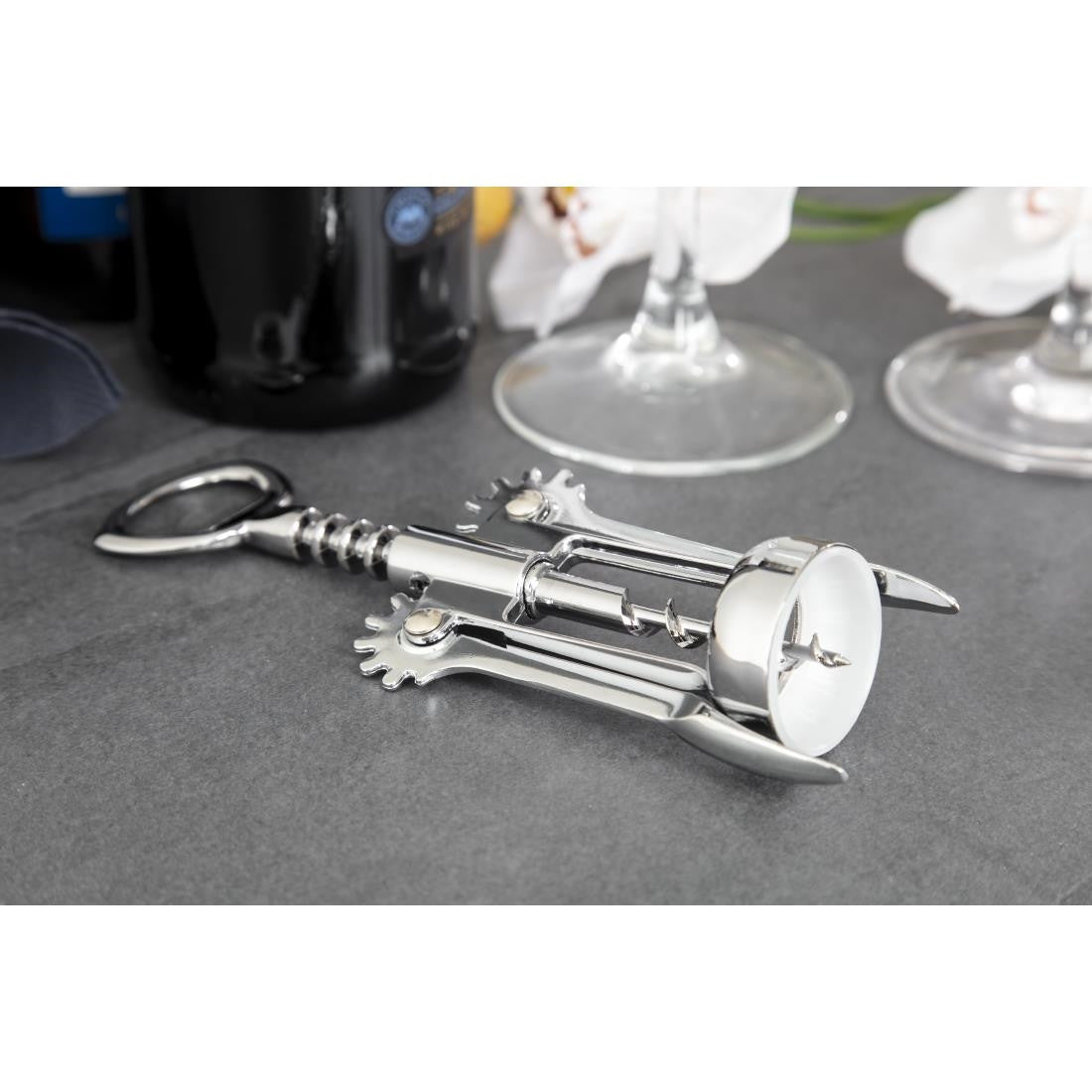 Winged Bottle Opener and Corkscrew J158