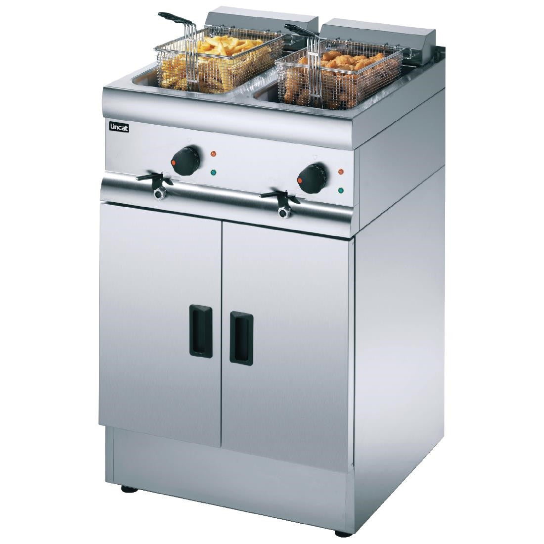 Lincat Twin Tank Twin Basket Free Standing Electric Fryer J12 J962
