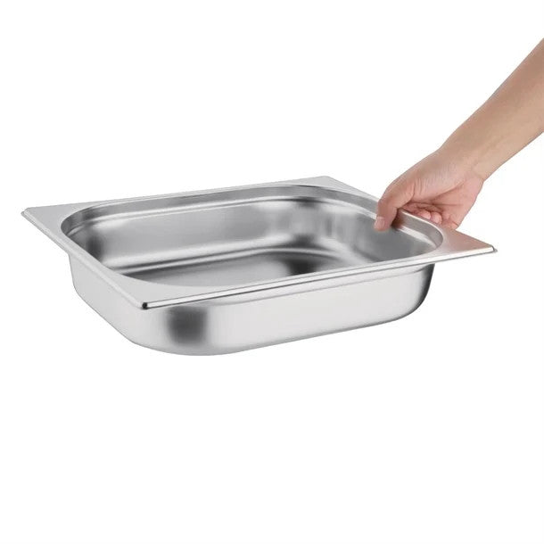 Vogue Stainless Steel 1/2 Gastronorm Pan 65mm K927