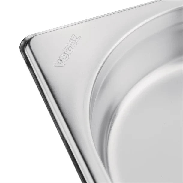 Vogue Stainless Steel 1/2 Gastronorm Pan 65mm K927