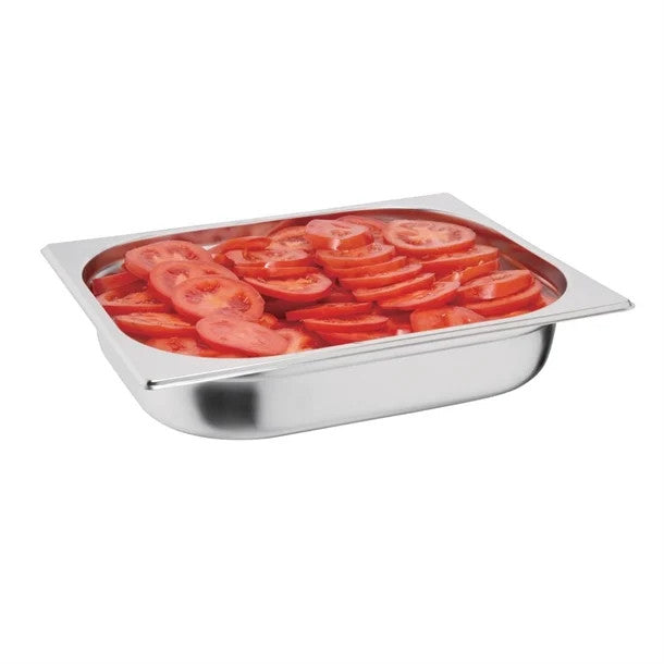 Vogue Stainless Steel 1/2 Gastronorm Pan 65mm K927
