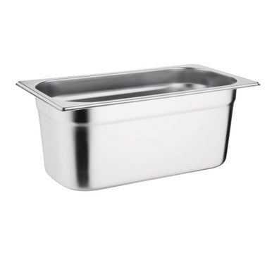 Vogue Stainless Steel 1/3 Gastronorm Pan 100mm K933