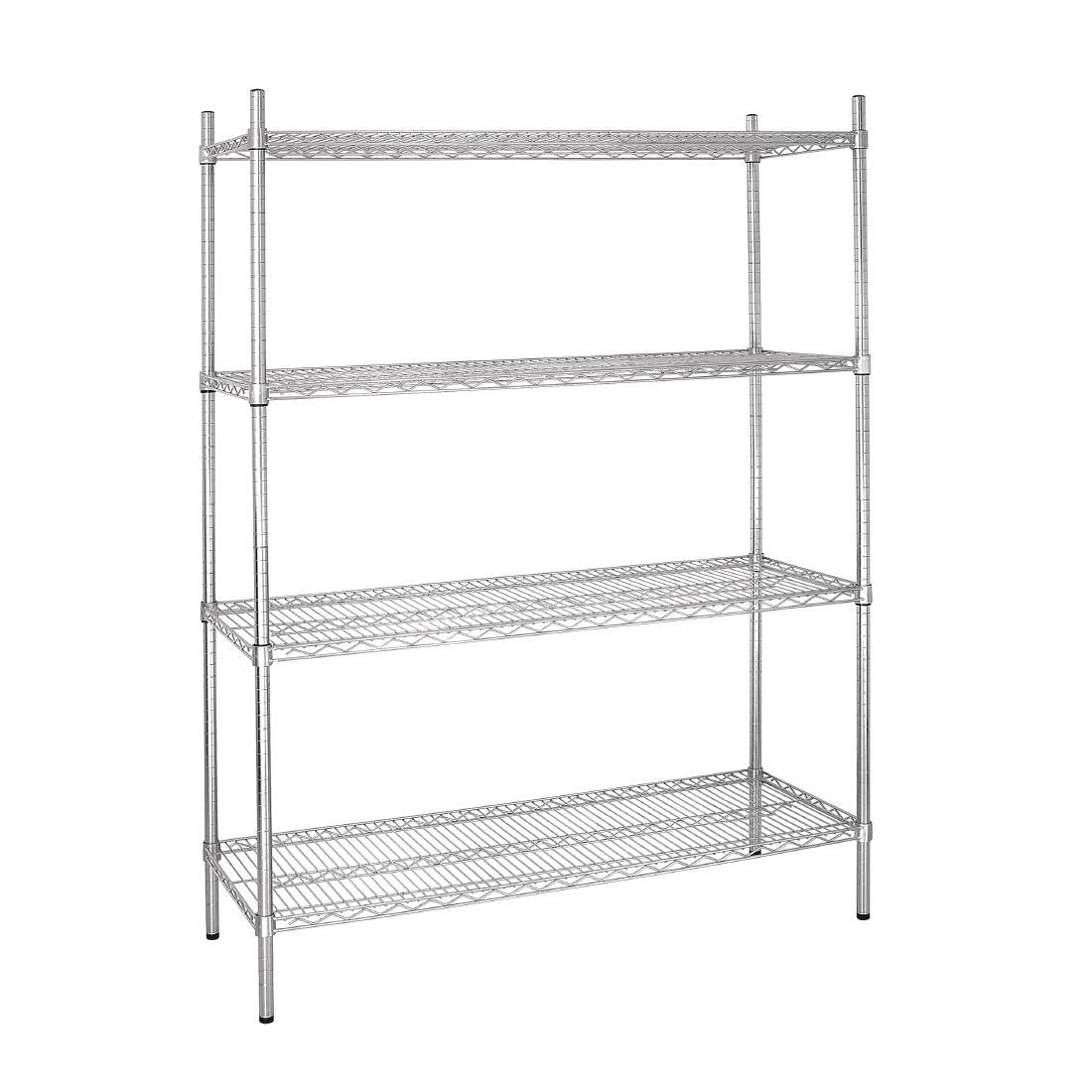 Vogue 4 Tier Wire Shelving Kit 1525x460mm L929