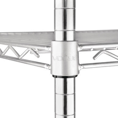 Vogue 4 Tier Wire Shelving Kit 1830x460mm L939