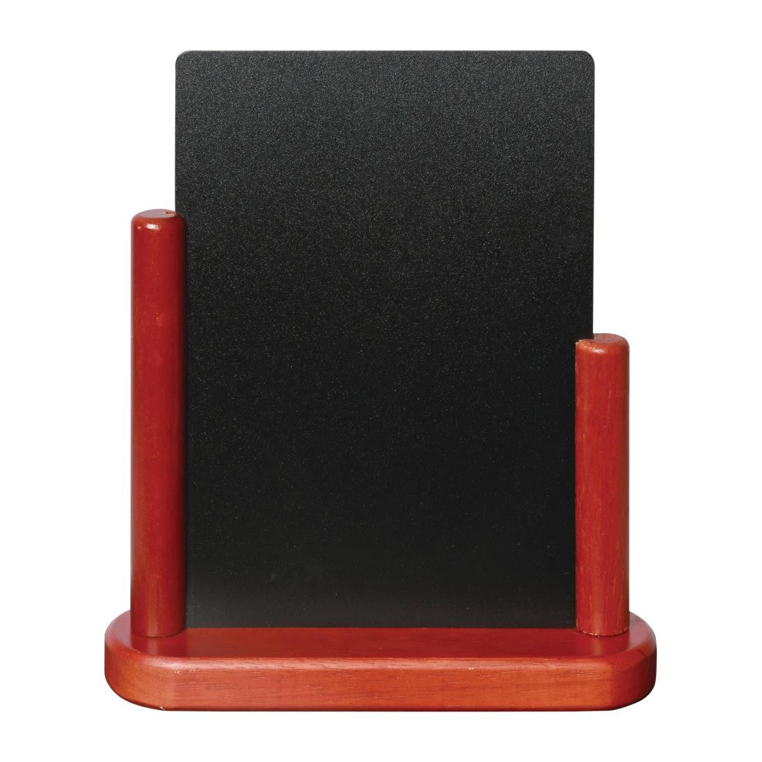 Securit Half Frame Table Top Blackboard 280mm x 200mm Mahogany P486