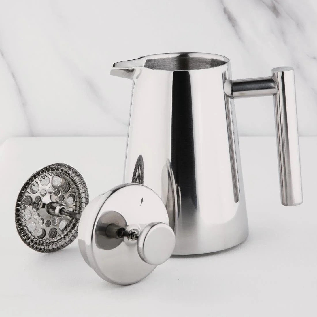 Olympia Insulated Art Deco Stainless Steel Cafetiere 3 Cup