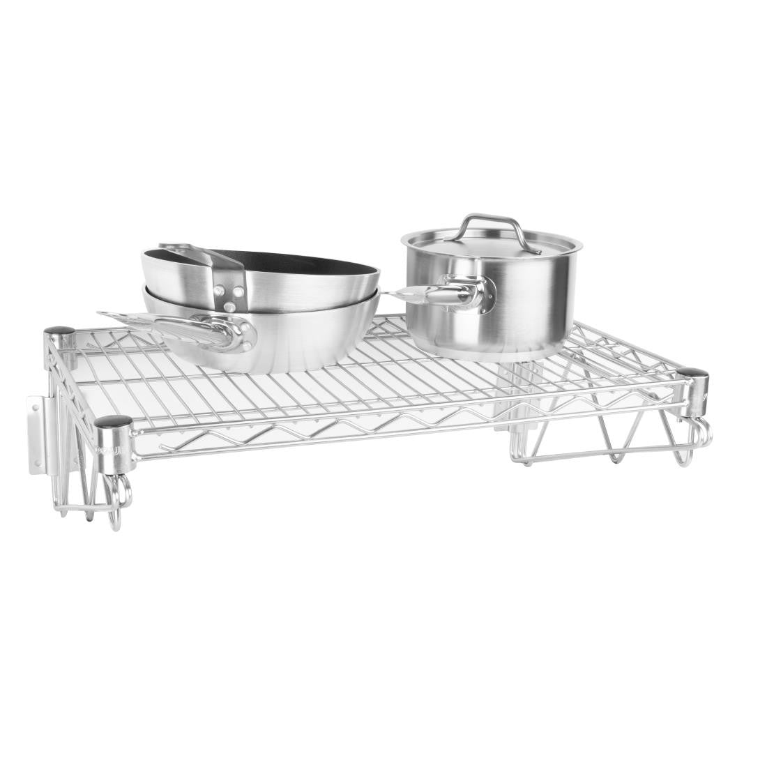 Vogue Steel Wire Wall Shelf 610mm U200