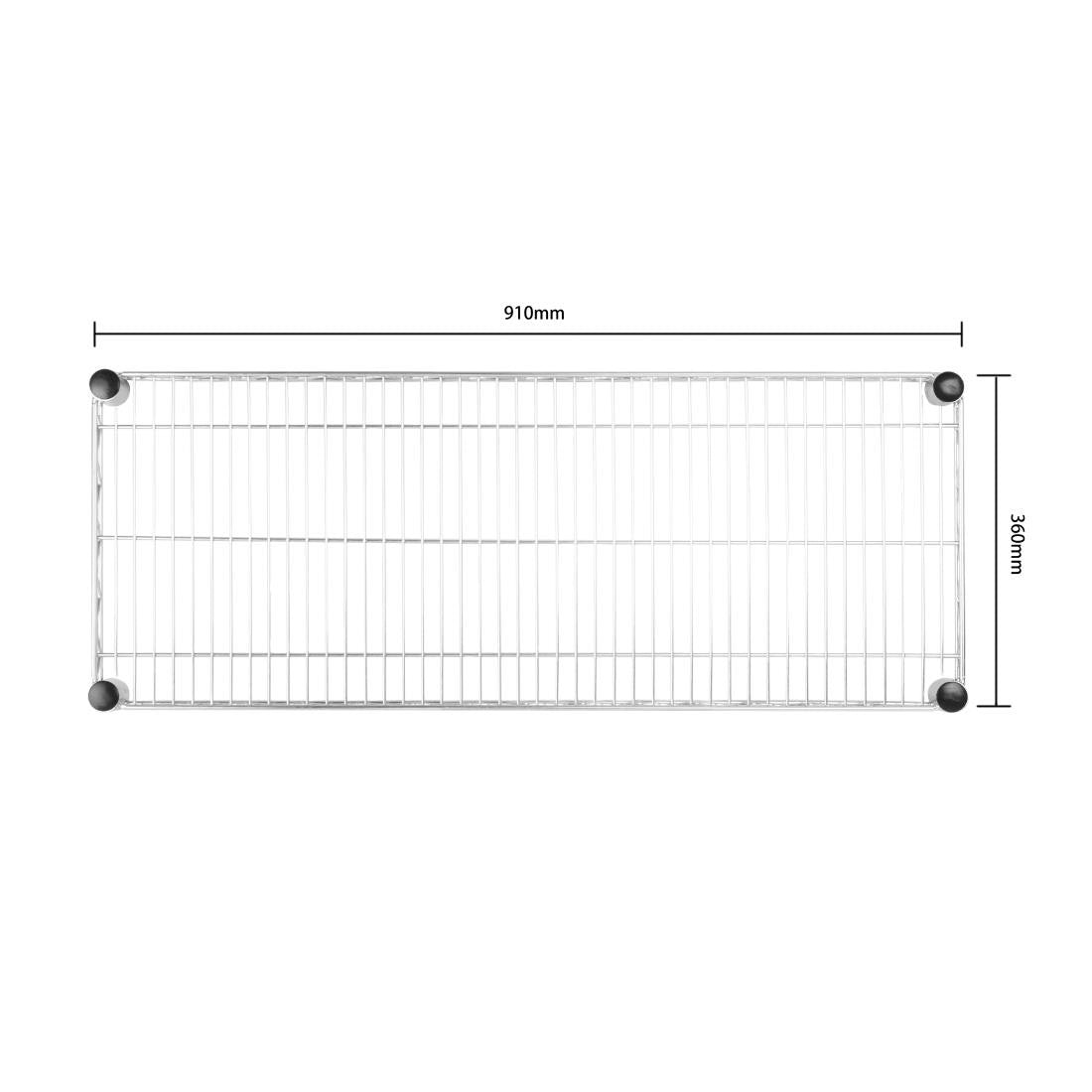 Vogue Metal Wire Wall Shelf 910mm U201