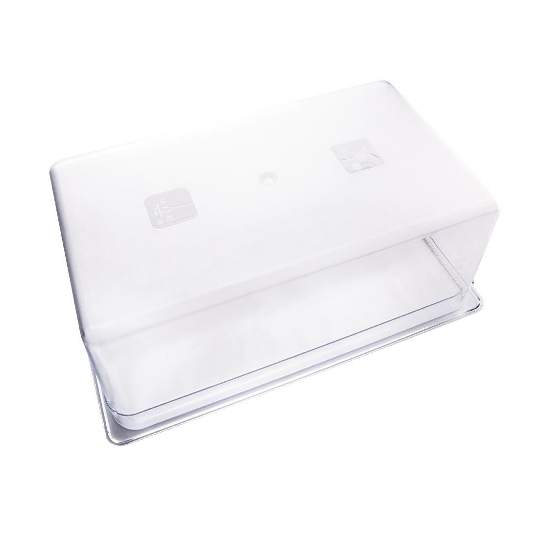 Vogue Polycarbonate 1/1 Gastronorm Container 200mm Clear U227