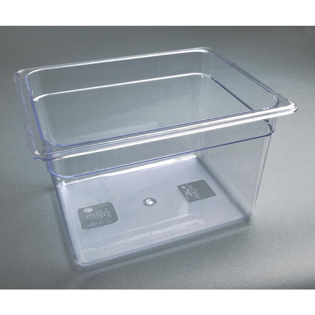 Vogue Polycarbonate 1/2 Gastronorm Container 200mm Clear U231