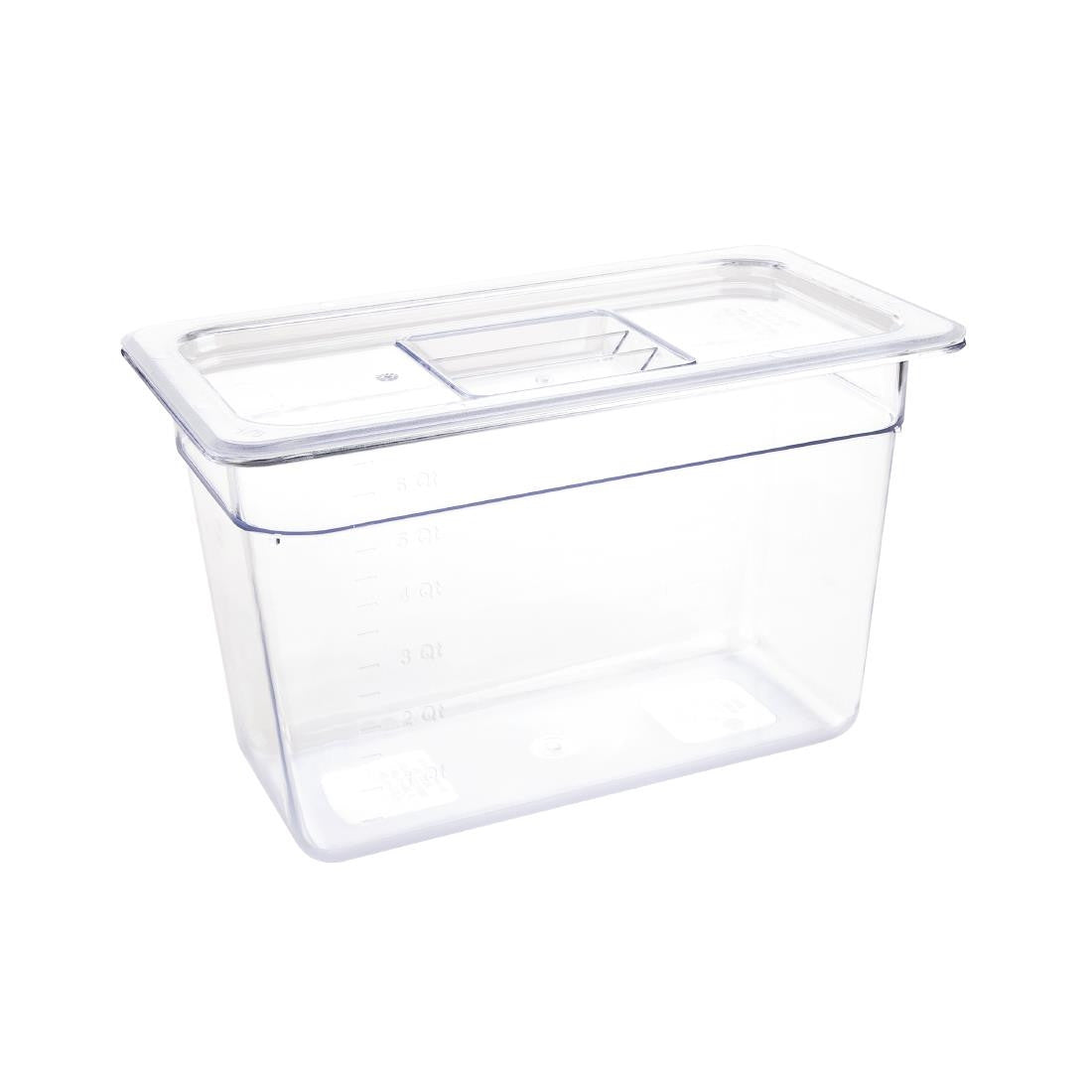 Vogue Polycarbonate 1/3 Gastronorm Container 200mm Clear U235
