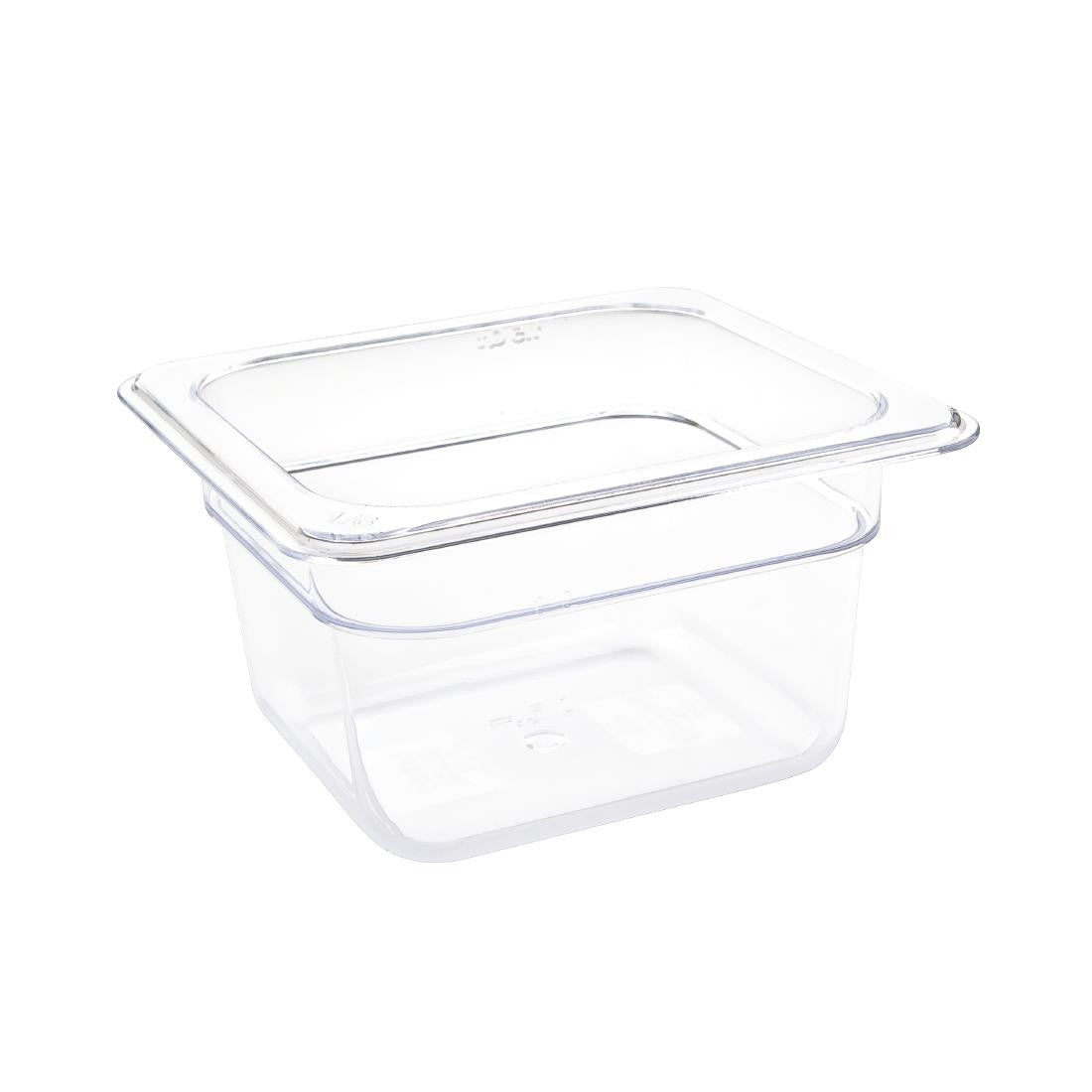 Vogue Polycarbonate 1/6 Gastronorm Container 100mm Clear U240