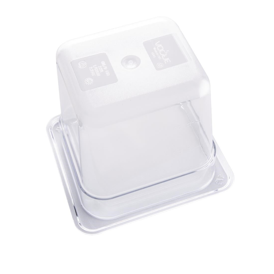 Vogue Polycarbonate 1/6 Gastronorm Container 150mm Clear U241