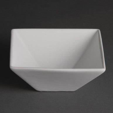 Olympia Whiteware Square Bowls 170mm 12 Pack U829