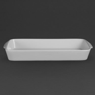 Olympia Whiteware Oblong Roasters 395x 219mm 6 Pack W417
