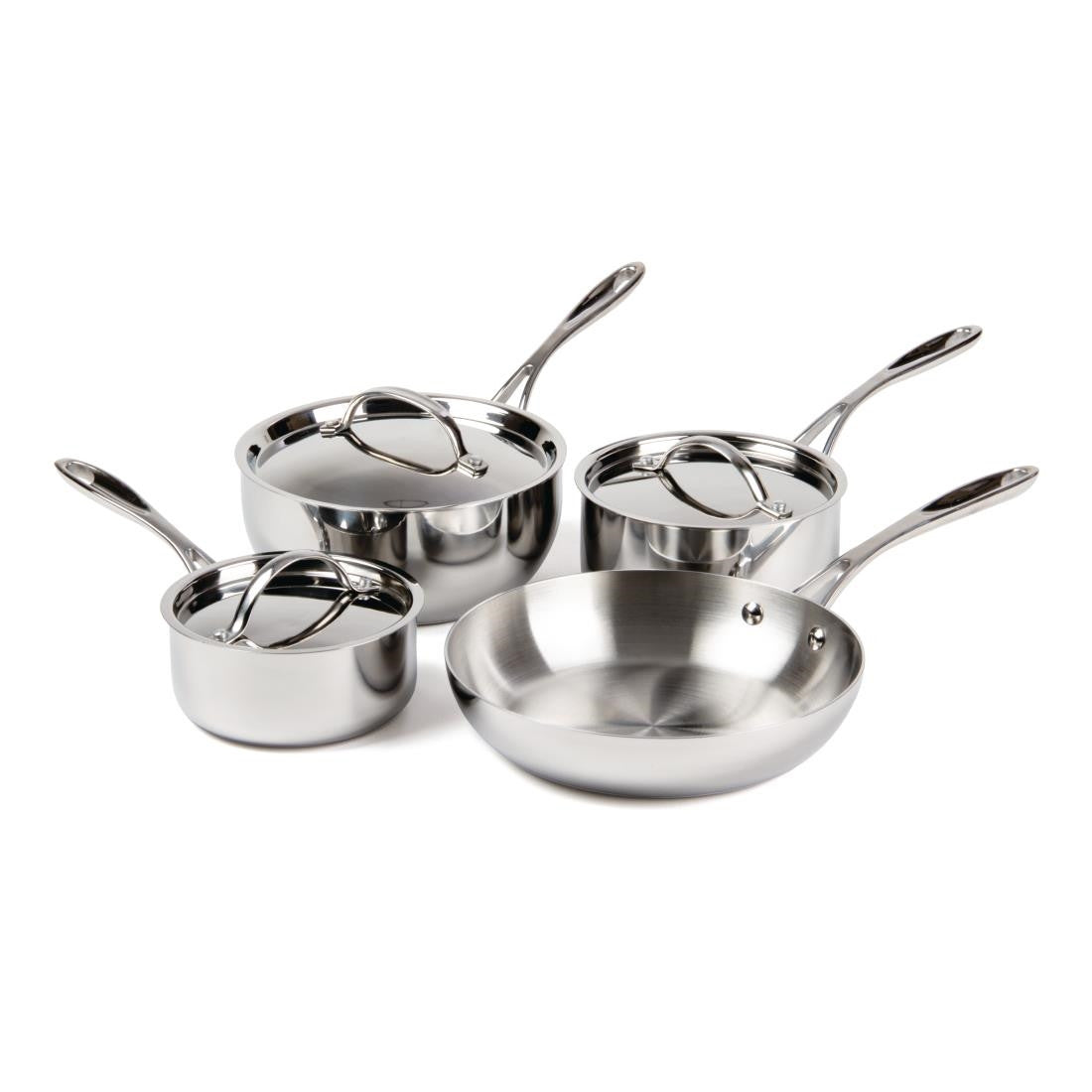 Vogue Tri Wall Pan Set (Pack of 4) S888