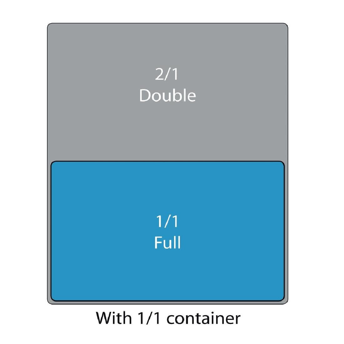 Vogue Polycarbonate 1/1 Gastronorm Container 200mm Clear U227