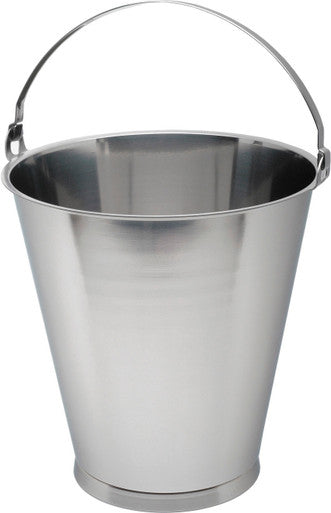 S/St.Swedish Skirted Bucket 12L Graduated