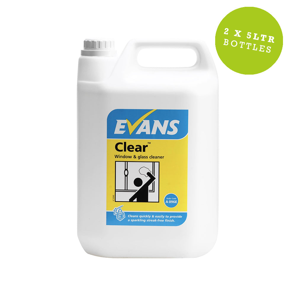 Evans Clear Glass And Stainless Steel Cleaner 5Ltr