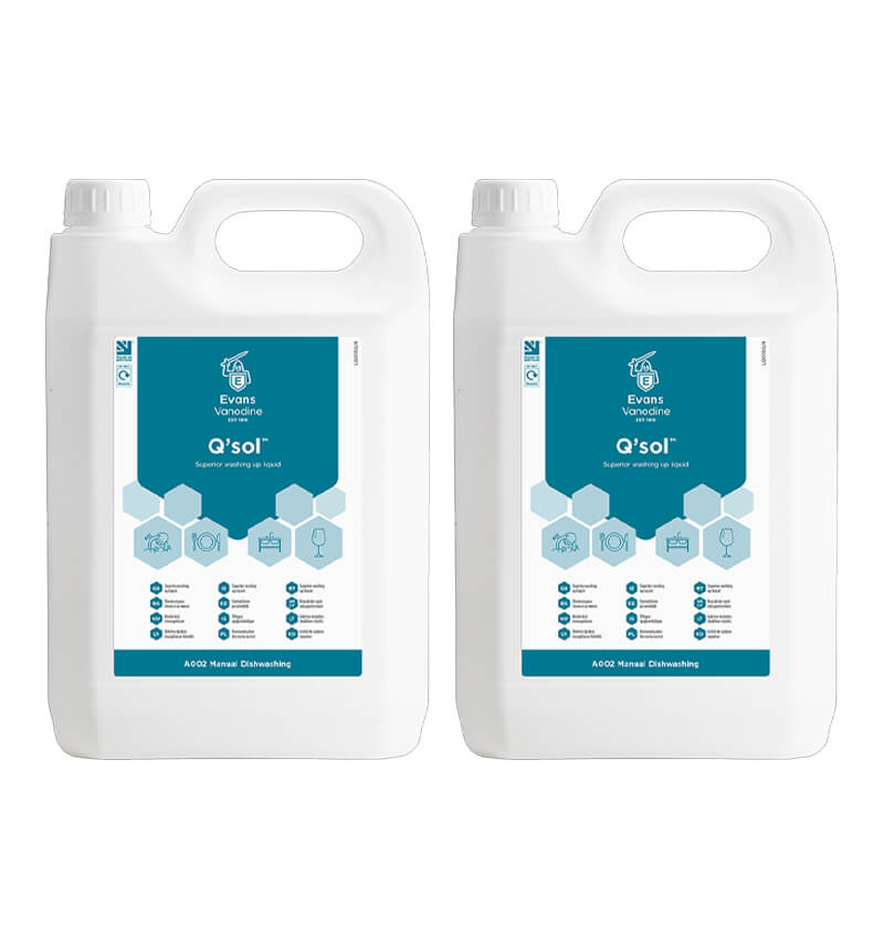 Evans Qsol Superior Perfumed Washing Up Liquid 5Ltr