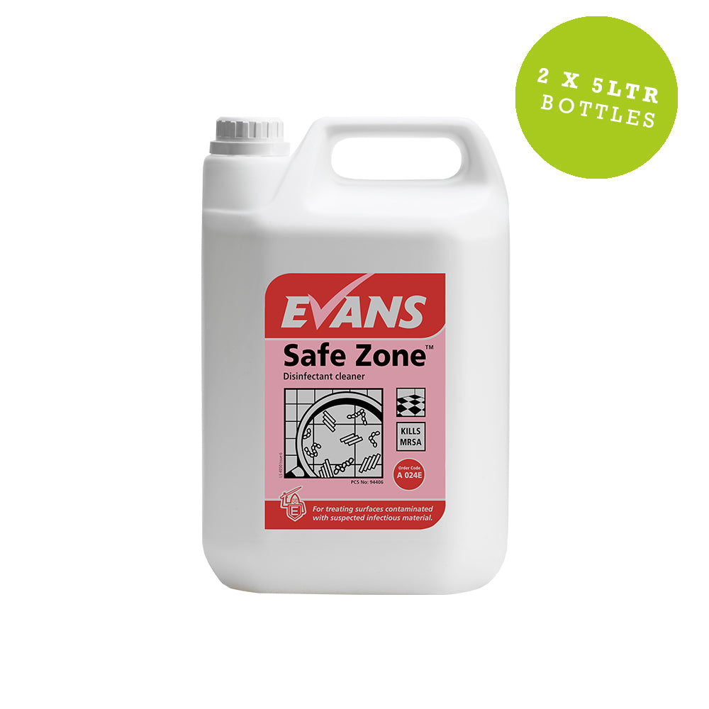 Evans Safe Zone Plus Virucidal Disinfectant Cleaner 5Ltr