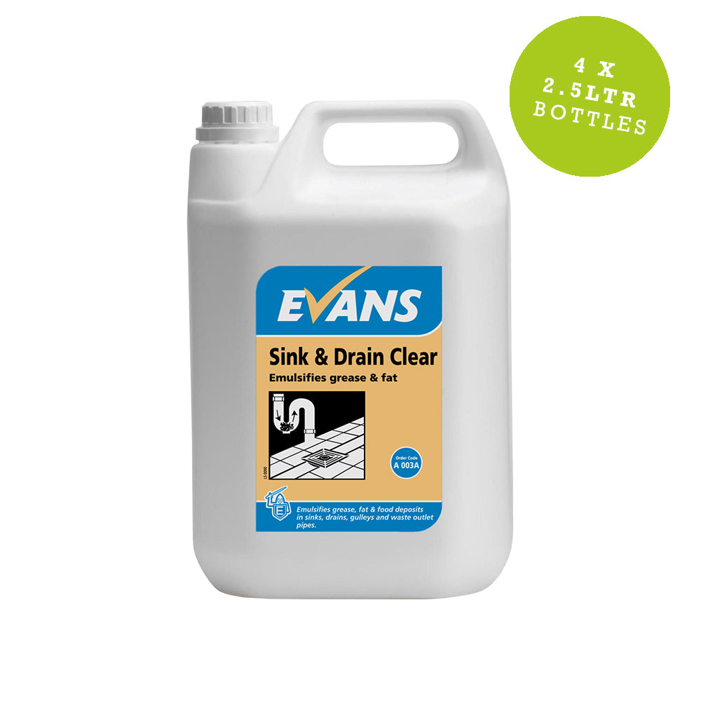 Evans Sink And Drain Clear 5 Ltr