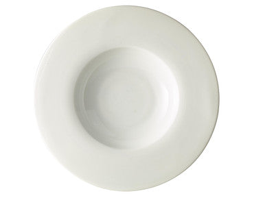 Genware Porcelain Wide Rim Pasta Plate 30cm/12" 6 Pack