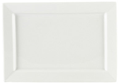 Genware Porcelain Rectangular Plate 24 x 17cm/9.5 x 6.75" 6 Pack