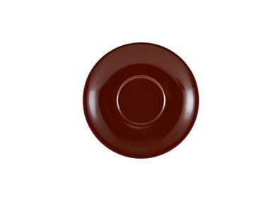 GenWare Porcelain Brown Saucer 16cm/6.25" 6 Pack