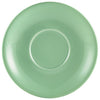 Genware Porcelain Green Saucer 16cm/6.25" 6 Pack