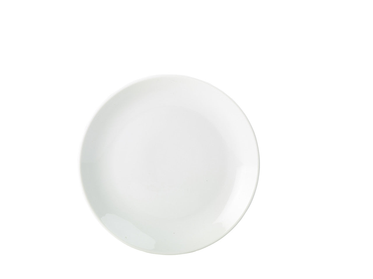 Genware Porcelain Coupe Plate 22cm/8.5" 6 Pack