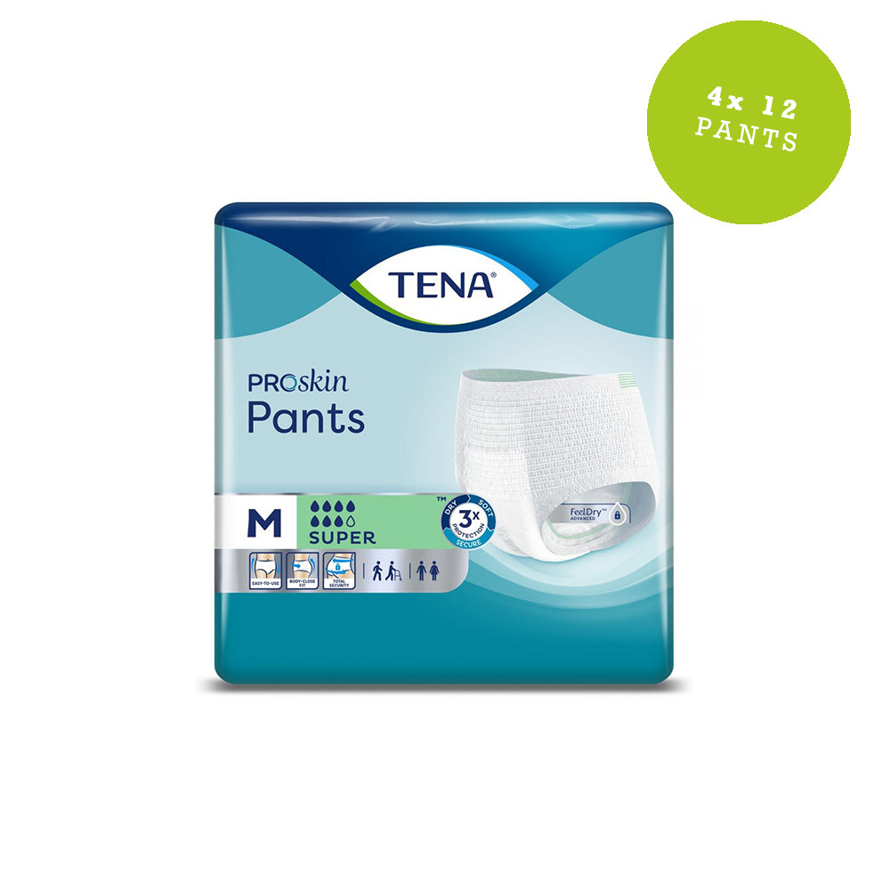 Tena 793563 Pants Super Medium (1700 - 2100ML) Waist 80-110CM 12 Pack