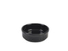 Genware Porcelain Black Round Dish 10cm/4" 6 Pack