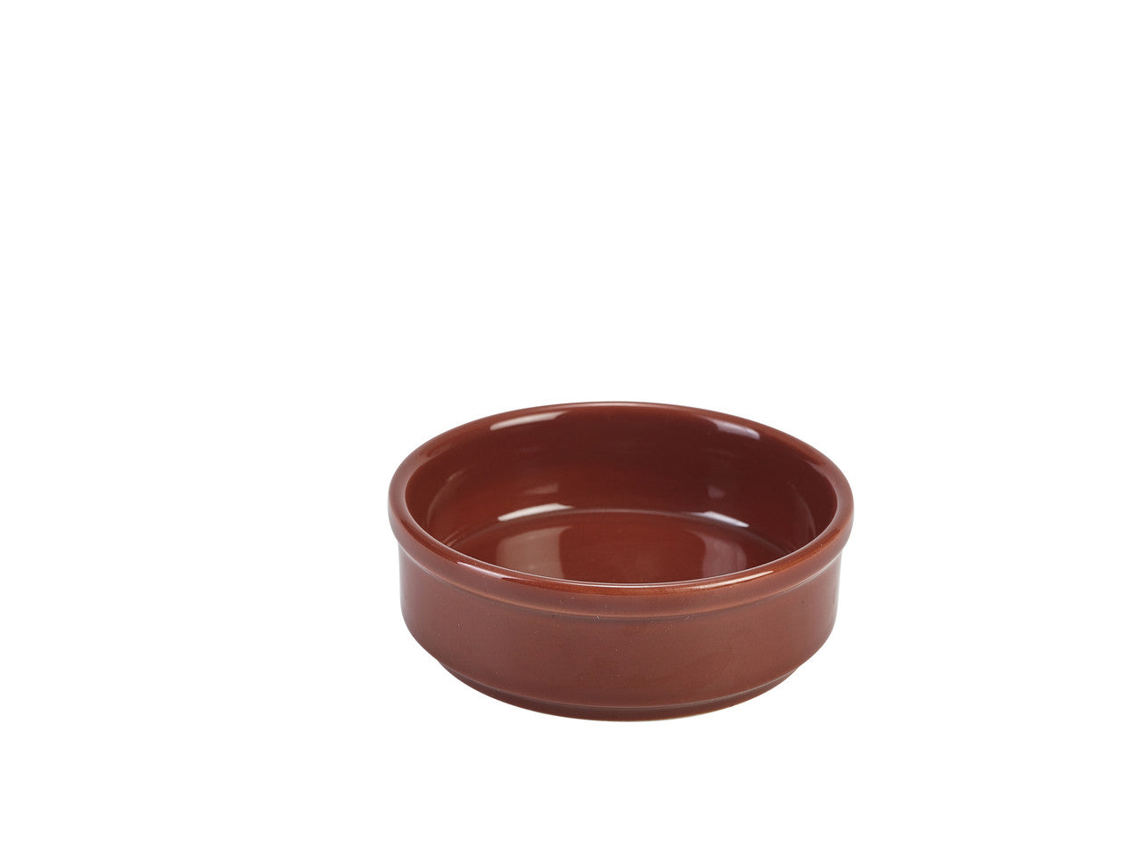 Genware Porcelain Terracotta Round Dish 10cm/4" 6 Pack Group Image