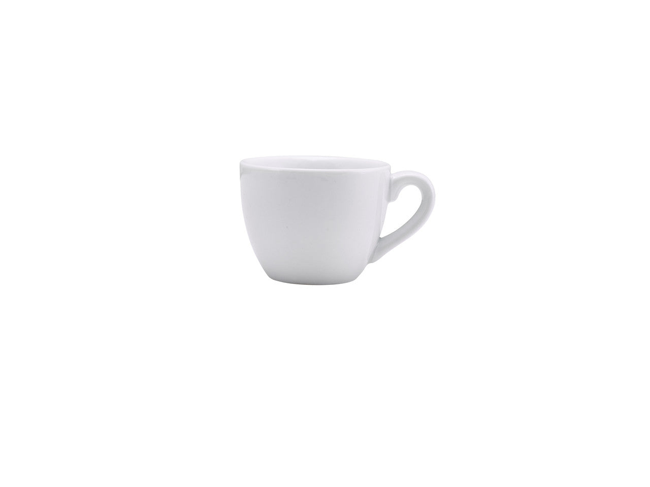 Genware Porcelain Bowl Shaped Cup 9cl/3oz 6 Pack