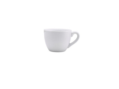 Genware Porcelain Bowl Shaped Cup 9cl/3oz 6 Pack