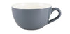 Genware Porcelain Grey Bowl Shaped Cup 17.5cl/6oz 6 Pack