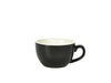 Genware Porcelain Black Bowl Shaped Cup 25cl/8.75oz 6 Pack