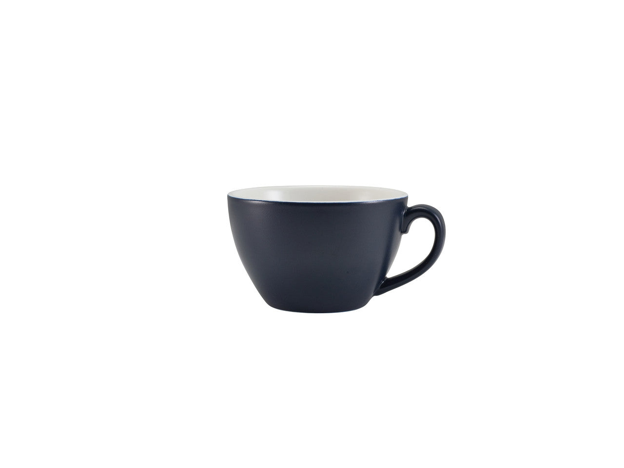 GenWare Porcelain Matt Blue Bowl Shaped Cup 34cl/12oz 6 Pack