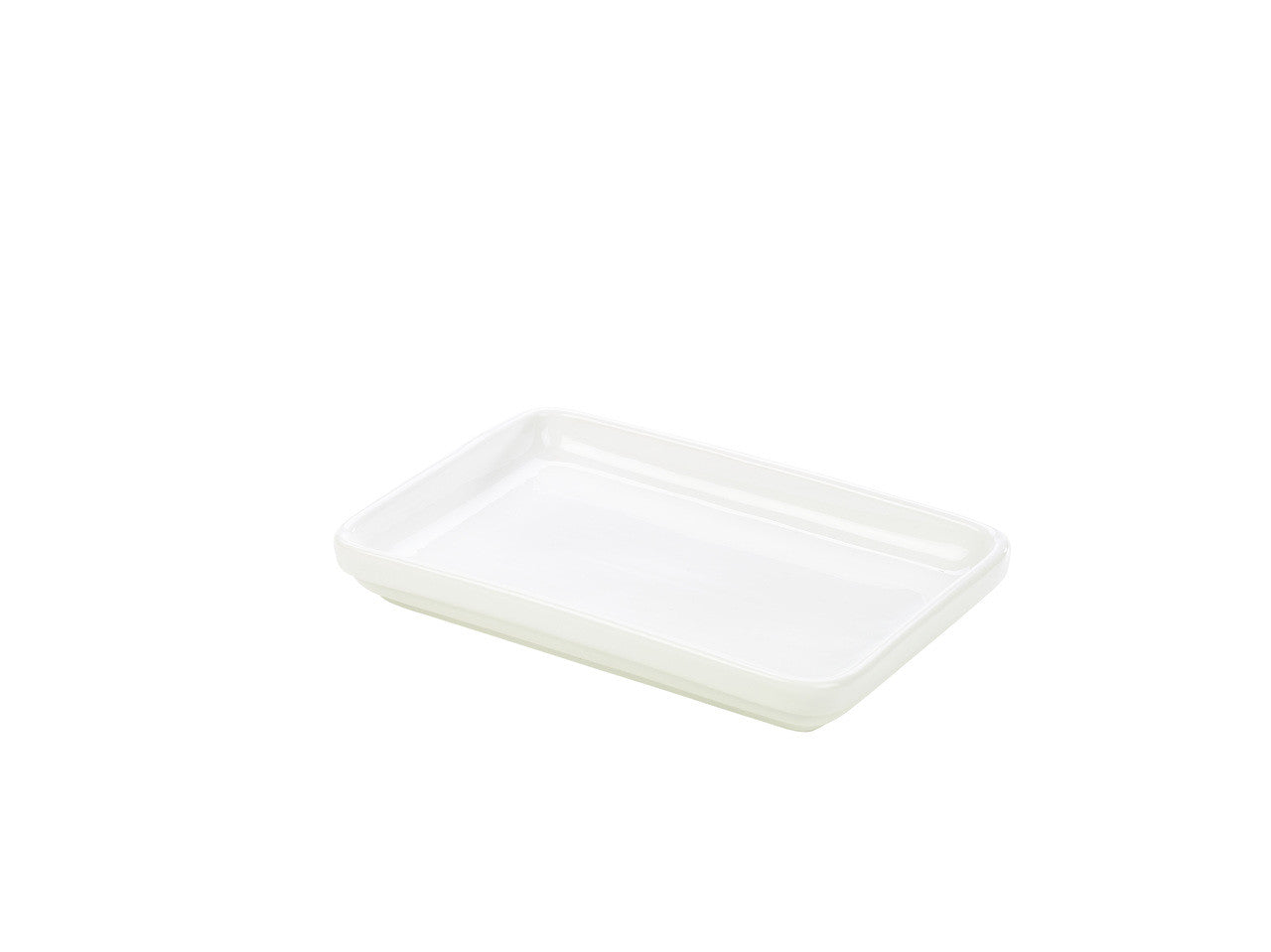 Genware Porcelain Deep Rectangular Dish 20 x 14 x 2.5cm/8 x 5.5 x 1" 6 Pack
