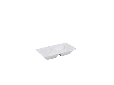GenWare Porcelain Double Dish 15 x 8cm/6 x 3" 6 Pack
